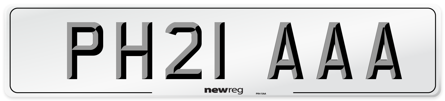 PH21 AAA Number Plate from New Reg